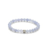ALEXANDER LYNGGAARD Blue Lace Agate 6mm Bracelets Light Blue
