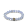 ALEXANDER LYNGGAARD Blue Lace Agate 8mm Bracelets Light Blue