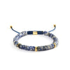 ALEXANDER LYNGGAARD Blue Spot Jasper Heishi Braided 6mm Bracelets