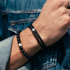 ALEXANDER LYNGGAARD Bolo Leather Black Bracelets