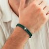 ALEXANDER LYNGGAARD Bolo Leather Green Bracelets