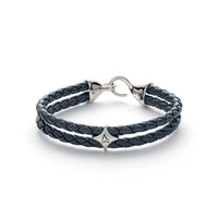 ALEXANDER LYNGGAARD Bolo Leather Grey Bracelets Grey