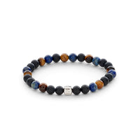 ALEXANDER LYNGGAARD Cape Town 6mm Bracelets Black / Brown / Blue