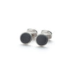ALEXANDER LYNGGAARD Cufflinks Round Onyx Matte Cufflinks