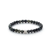 ALEXANDER LYNGGAARD Eagle Eye 6mm Bracelets Black / Grey
