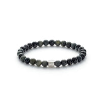 ALEXANDER LYNGGAARD Eagle Eye 6mm Bracelets Black / Grey