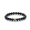 ALEXANDER LYNGGAARD Eagle Eye 8mm Bracelets Black / Grey