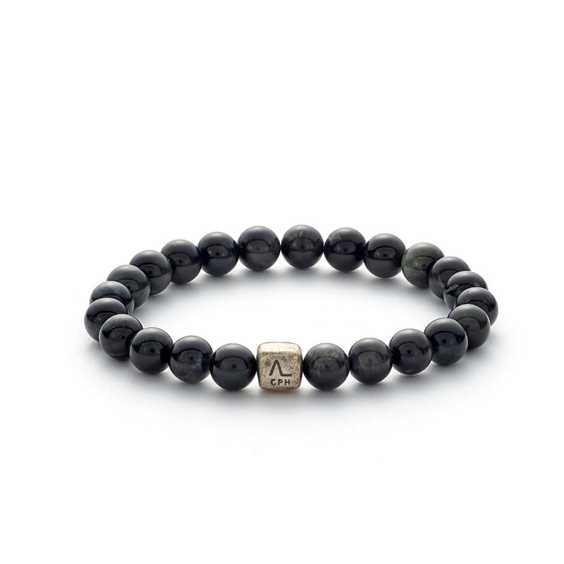 ALEXANDER LYNGGAARD Eagle Eye 8mm Bracelets Black / Grey