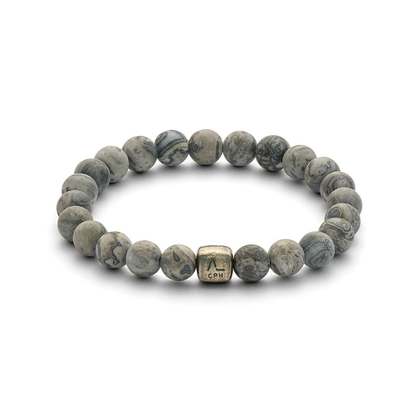 ALEXANDER LYNGGAARD Himalaya 8mm Bracelets Grey