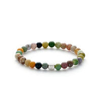 ALEXANDER LYNGGAARD Indian Agate 6mm Bracelets Multi Color