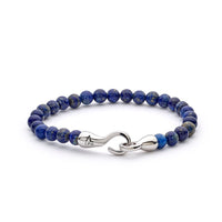 ALEXANDER LYNGGAARD Lapis with Hook Clasp 6mm Bracelets