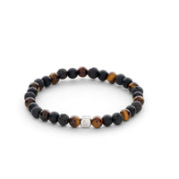 ALEXANDER LYNGGAARD Los Angeles 6mm Bracelets Black / Brown
