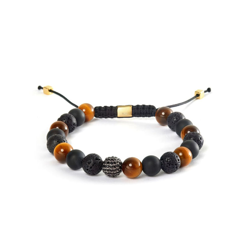 ALEXANDER LYNGGAARD Los Angeles & Black Diamond Braided 8mm Bracelets