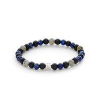 ALEXANDER LYNGGAARD New York City 6mm Bracelets Black / Blue /Grey