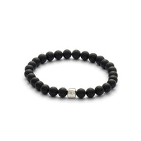 ALEXANDER LYNGGAARD Onyx Matte 6mm Bracelets Black