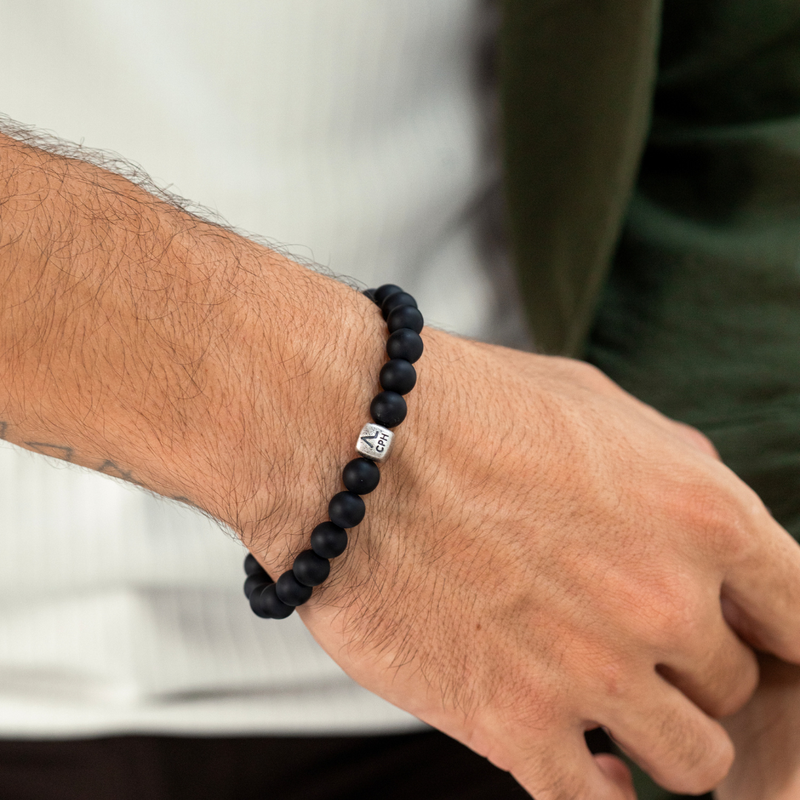 ALEXANDER LYNGGAARD Onyx Matte 8mm Bracelets