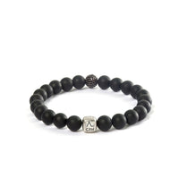 ALEXANDER LYNGGAARD Onyx Matte & Black Diamond Bead 8mm Bracelets