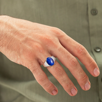 ALEXANDER LYNGGAARD Oval Signet Ring Lapis Rings