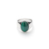 ALEXANDER LYNGGAARD Oval Signet Ring Malachite Rings
