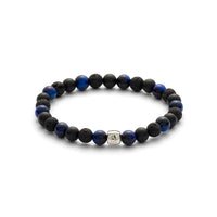 ALEXANDER LYNGGAARD Paris 6mm Bracelets Black / Blue