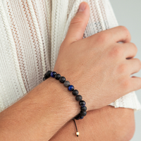 ALEXANDER LYNGGAARD Paris & Black Diamond Braided 8mm Bracelets