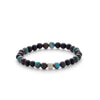 ALEXANDER LYNGGAARD Rome 6mm Bracelets Black / Brown / Blue
