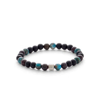 ALEXANDER LYNGGAARD Rome 6mm Bracelets Black / Brown / Blue