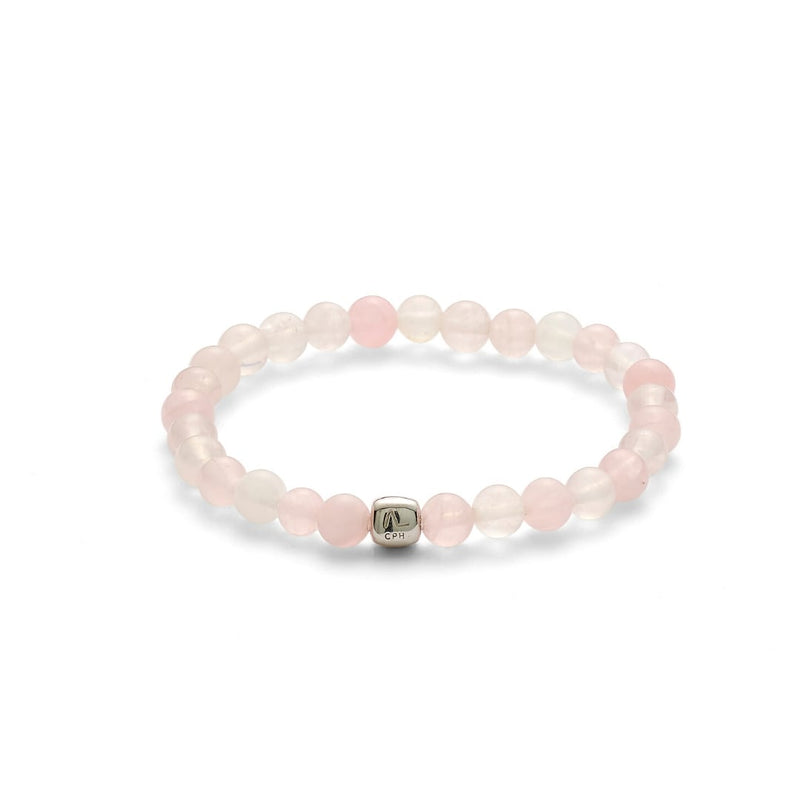 ALEXANDER LYNGGAARD Rose Quartz 6mm Bracelets Pink