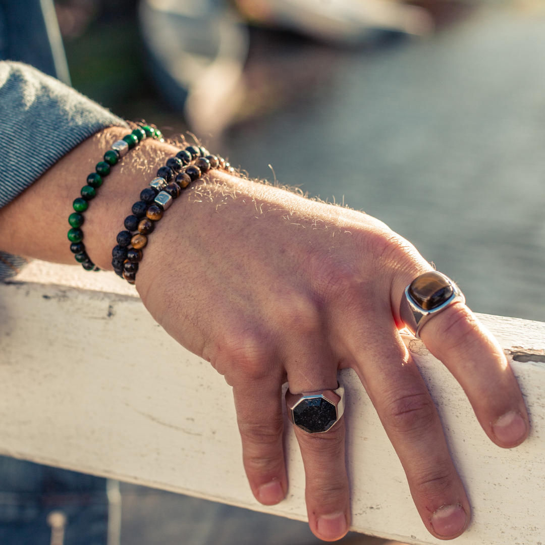 ALEXANDER LYNGGAARD Signet Ring Tiger Eye Rings