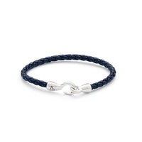 ALEXANDER LYNGGAARD Single Bolo Leather Blue Bracelets Blue