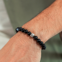 ALEXANDER LYNGGAARD Striped Agate 8mm Bracelets