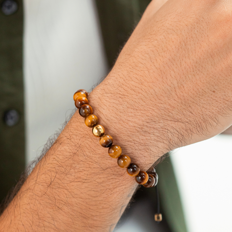 ALEXANDER LYNGGAARD Tiger Eye Braided 8mm Bracelets