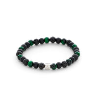 ALEXANDER LYNGGAARD Tuscany 6mm Bracelets Black / Green