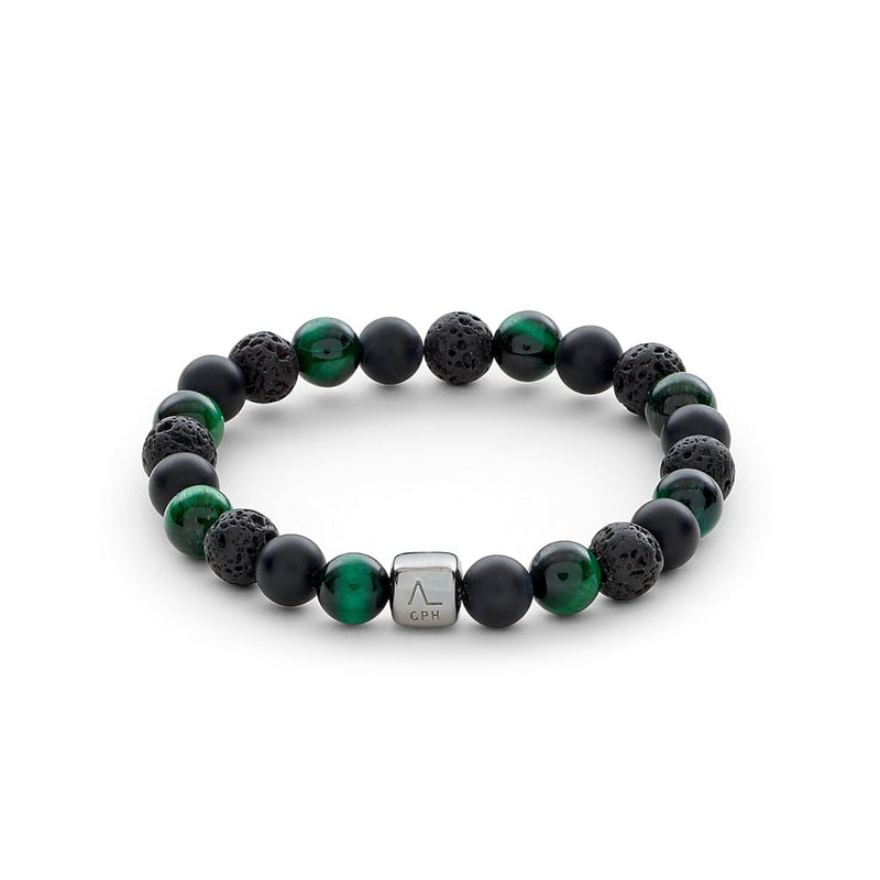 ALEXANDER LYNGGAARD Tuscany 8mm Bracelets Black / Green