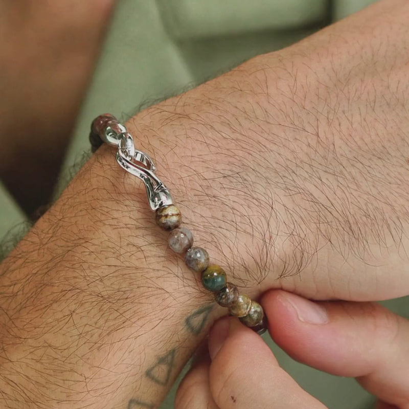 ALEXANDER LYNGGAARD Pietersite with Hook Clasp 6mm Bracelets