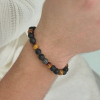 ALEXANDER LYNGGAARD Los Angeles & Black Diamond Braided 8mm Bracelets