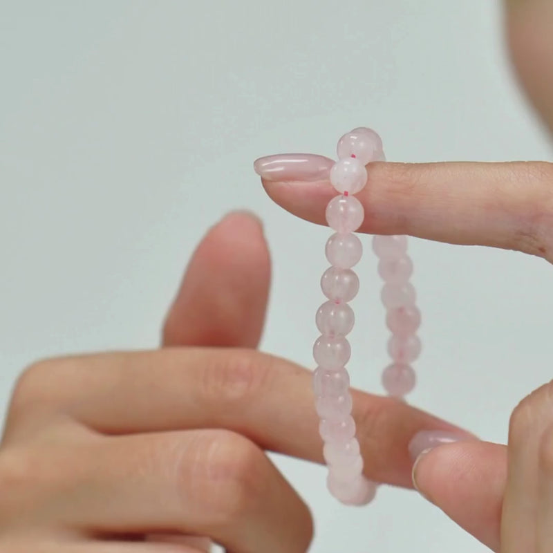 ALEXANDER LYNGGAARD Rose Quartz 6mm Bracelets