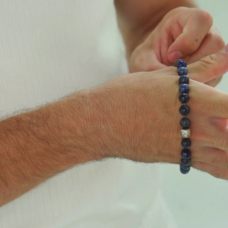 ALEXANDER LYNGGAARD Lapis 8mm Bracelets Blue