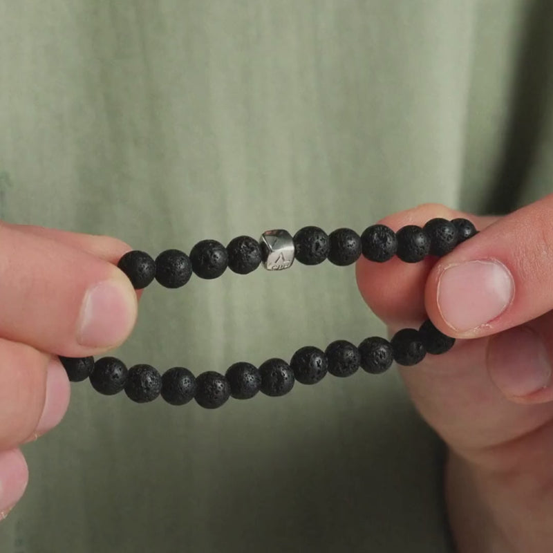 ALEXANDER LYNGGAARD Lava Stone 6mm Bracelets