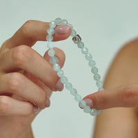 ALEXANDER LYNGGAARD Aquamarine Facet 6mm Bracelets Light Blue