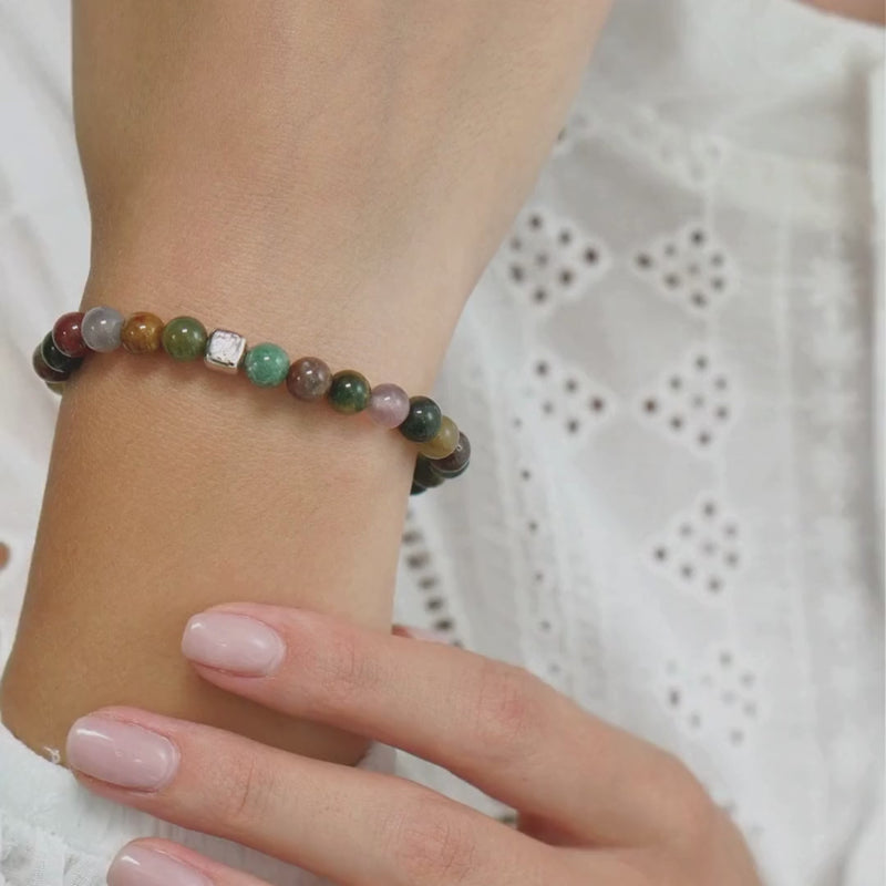 ALEXANDER LYNGGAARD Indian Agate 6mm Bracelets