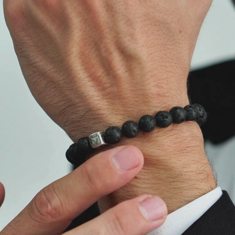 ALEXANDER LYNGGAARD Lava Stone 8mm Bracelets