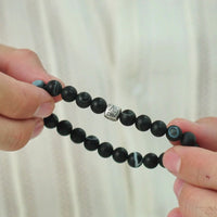 ALEXANDER LYNGGAARD Striped Agate 8mm Bracelets