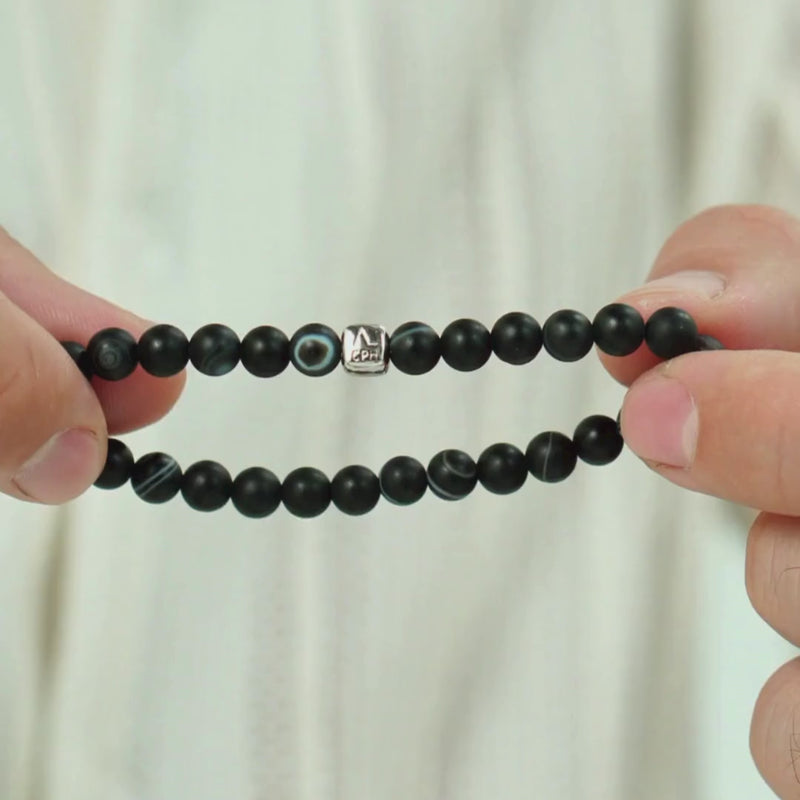 ALEXANDER LYNGGAARD Striped Agate 6mm Bracelets