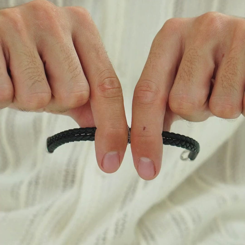 ALEXANDER LYNGGAARD Bolo Leather Blue Bracelets