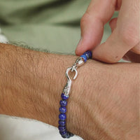 ALEXANDER LYNGGAARD Lapis with Hook Clasp 6mm Bracelets