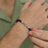 ALEXANDER LYNGGAARD Onyx Matte with Hook Clasp 6mm Bracelets