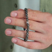 ALEXANDER LYNGGAARD Biotite 6mm Bracelets Black