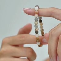 ALEXANDER LYNGGAARD Bamboo Leaf Agate 6mm Bracelets