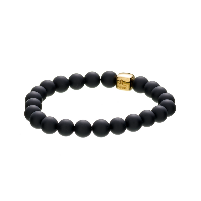 ColorUp Onyx Matte with 18K Gold Cube - ALEXANDER LYNGGAARD CPH